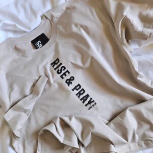 RISE & PRAY BONE MENS CHRISTIAN T-SHIRT