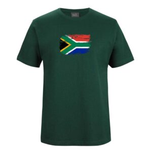 South African Flag Green Mens T-Shirt