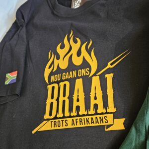 Nou braai Mens T-Shirt Black