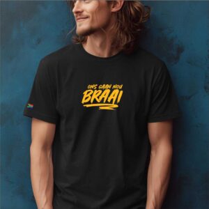 Ons gaan nou braai SA Mens T-Shirt Black