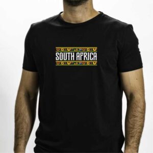 South Africa Heritage Mens Black T-Shirt