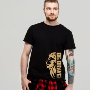 Be Brave Men's T-Shirt Black