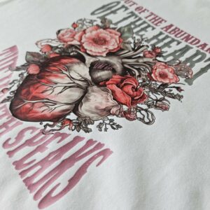 Floral Heart Women's T-Shirt White