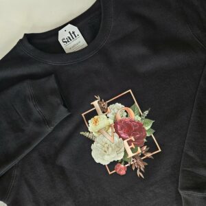 Floral Love Women's Sweat Black