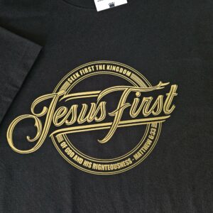 Jesus First Black Men's T-Shirt