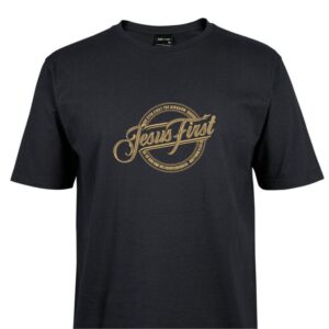 Jesus First Black Men's T-Shirt