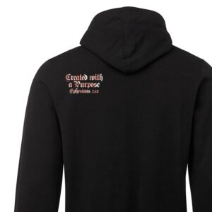 Blessed Rose Gold Foil Print Black Women's Hoodie