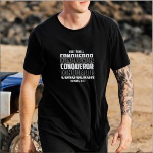 More than a Conqueror Men's T-Shirt Black