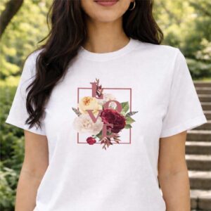 Love Floral Women's T-Shirt White