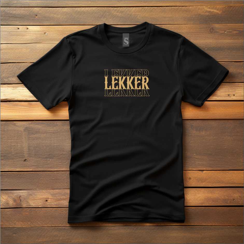 Men's Lekker T-Shirt Black - Salt Culture