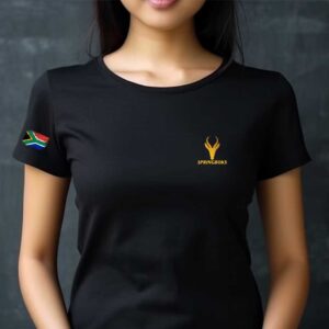 Springboks South Africa Women's T-Shirt Black