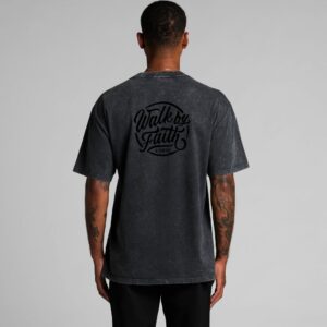 Walk by Faith Stone Mens T-Shirt