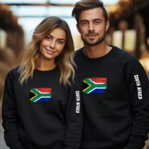 South Africa Black Unisex Sweatshirt