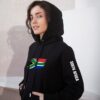 South Africa Black Unisex Hoodie - Image 2