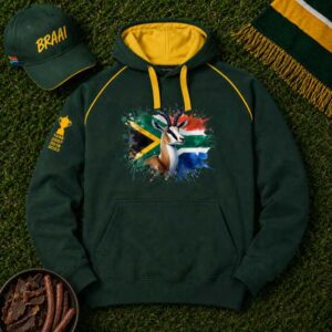 Springbok South Africa supporter hoodie New Zealand