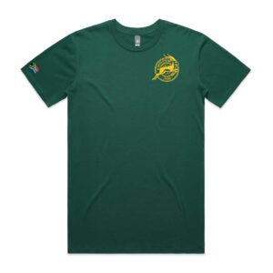 SA RUGBY BADGE GREEN T-SHIRT MENS