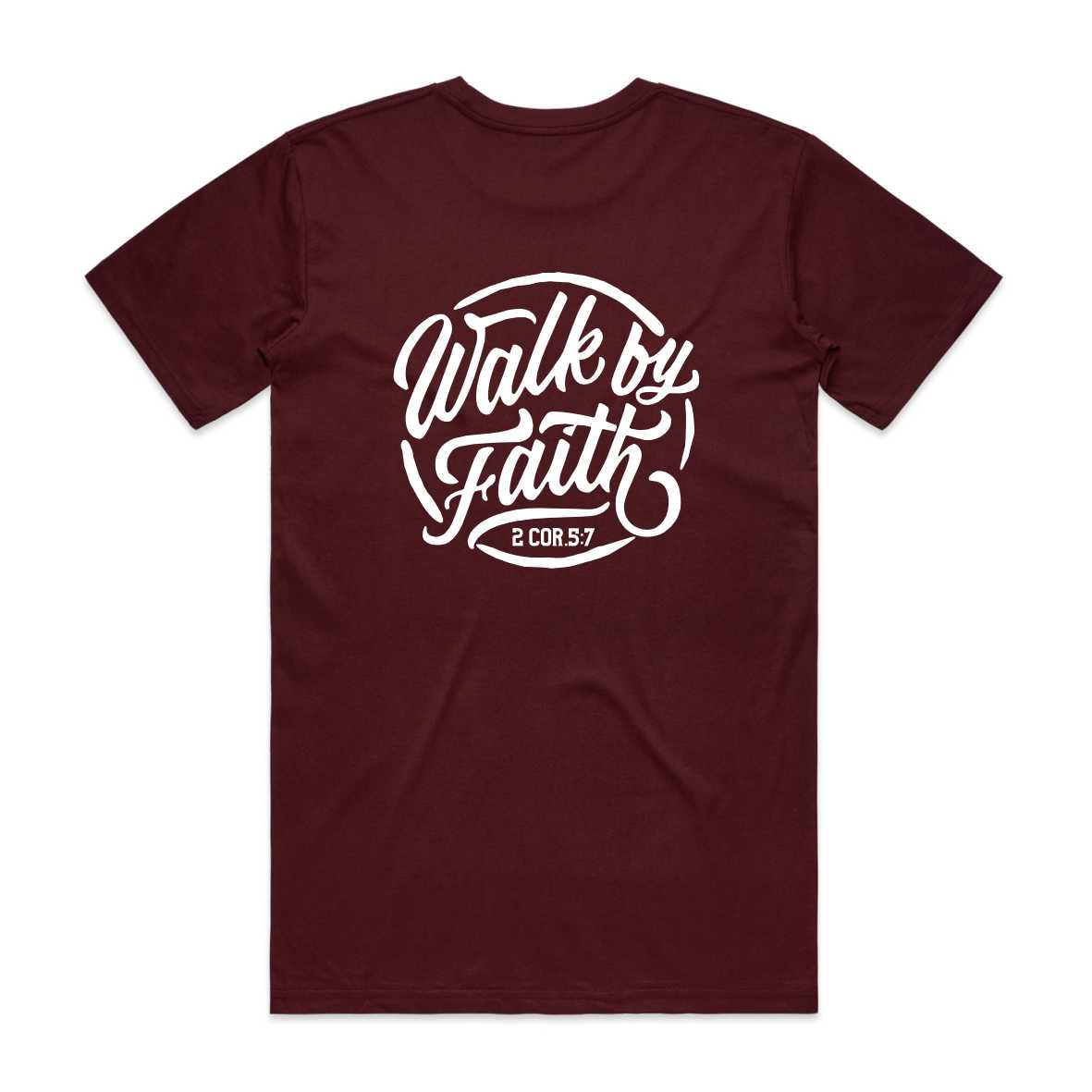 Walk by Faith Mens T-Shirt