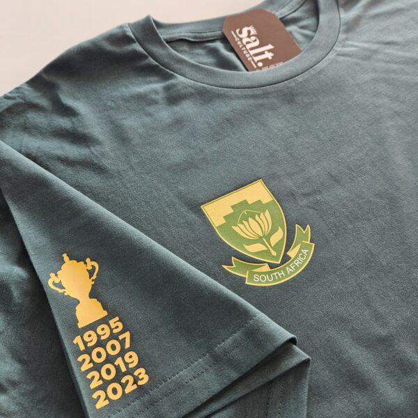 Springbok Cup Champions Green Men T-Shirt - Image 2