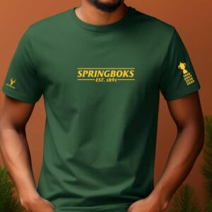 Springboks Est. Green Mens T-Shirt