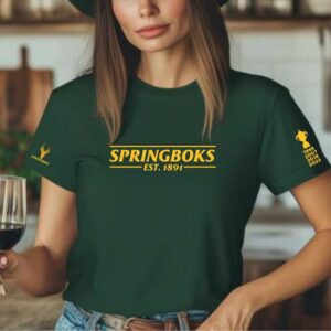 Springboks Est. Green Womens T-Shirt