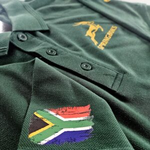 Bottle Green Springboks Mens Polo Shirt