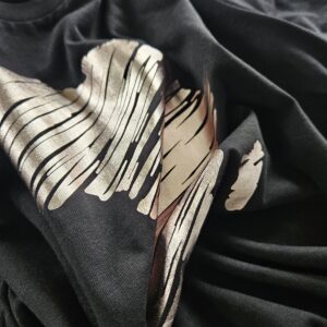 Africa Continent Rosegold Foil Black T-Shirt