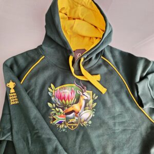GREEN GOLD SPRINGBOK PROTEA ADULT HOODIE