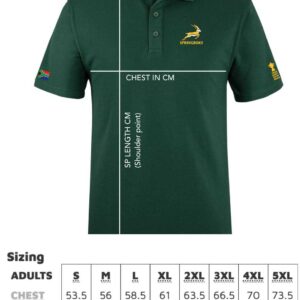 Bottle Green Springboks Supporter Mens Polo Shirt
