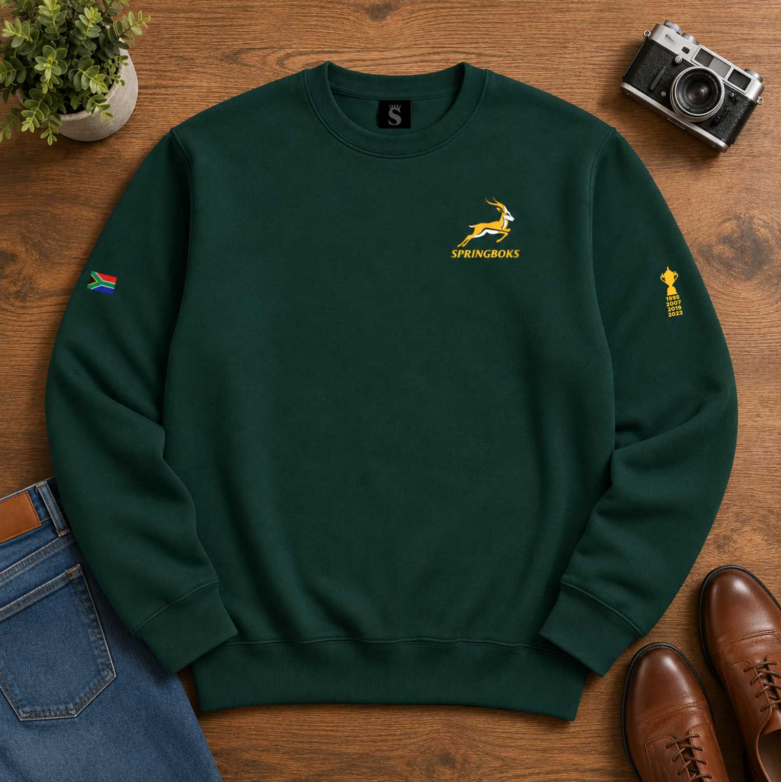 Springboks Supporter Green Sweatshirt