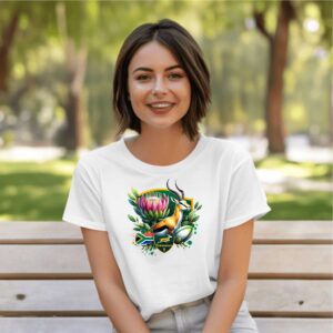 Springbok Protea Womens T-Shirt White