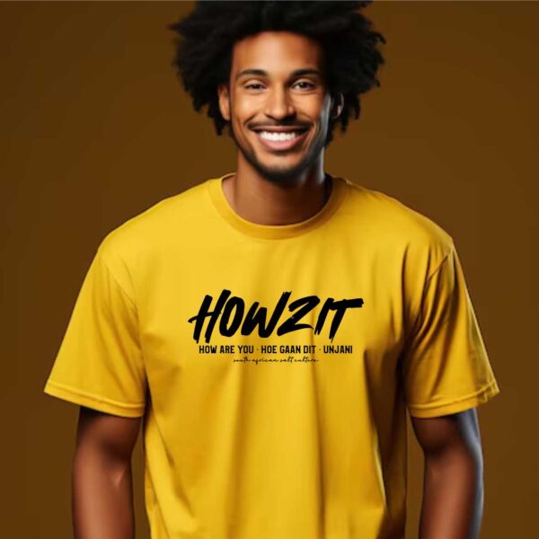 Howzit Yellow Mens T-Shirt