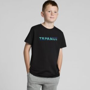 Kids Tapanui Black T-Shirt