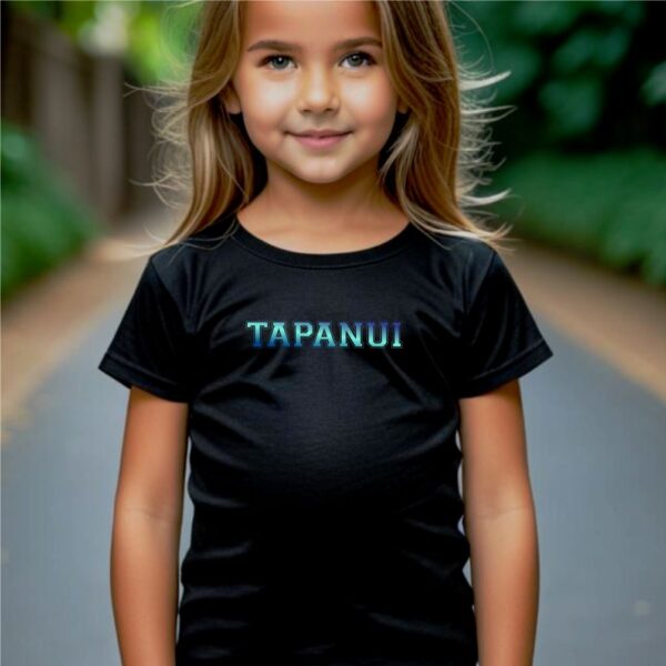 Kids Tapanui Black T-Shirt