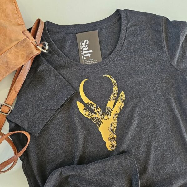 Springbok Head Protea Womens T-Shirt
