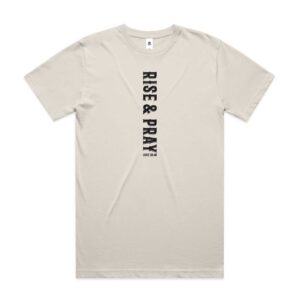 RISE & PRAY BONE MENS CHRISTIAN T-SHIRT
