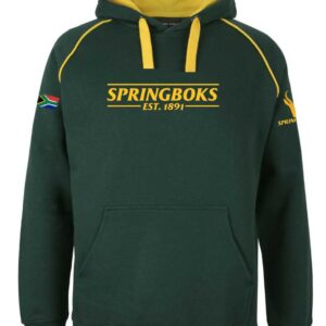 SPRINGBOKS ESTABLISHED GREEN GOLD ADULT HOODIE