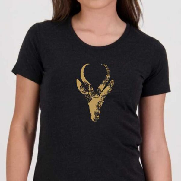 Springbok Head Protea Womens T-Shirt