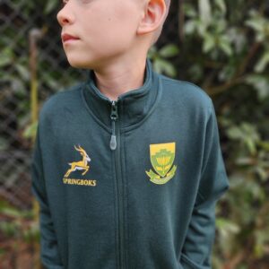 KIDS SPRINGBOK SUPPORTER ZIP JACKET TOP