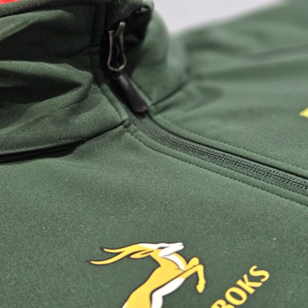 Springboks Supporter Green Mens Softshell Jacket - Image 6