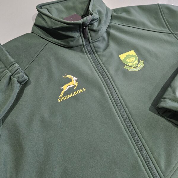 Springboks Supporter Green Mens Softshell Jacket - Image 5