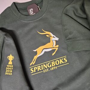 Springboks Supporters Green Sweatshirt Mens