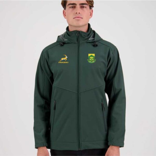 Springboks Supporter Green Mens Softshell Jacket