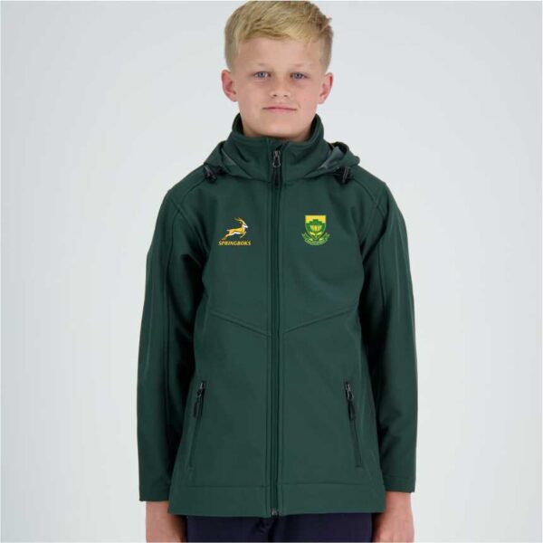 Springboks Supporter Green Kids Softshell Jacket