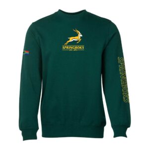 Springboks Supporters Bottle Green Mens Sweatshirt Crewneck