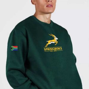 Springboks Supporters Bottle Green Mens Sweatshirt Crewneck