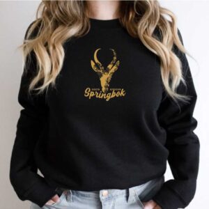 Springbok Protea Head Womens Black Crewneck Sweatshirt