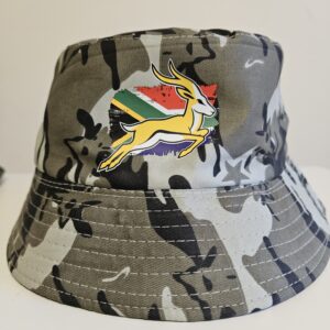 Kids Springboks Fan SA Flag Camo Bucket Hat
