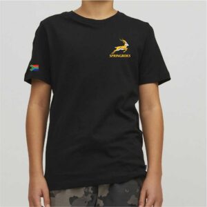 Springboks Fan Kids T-Shirt Black