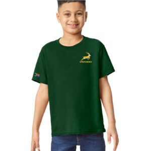 Springboks Fan Kids T-Shirt Green