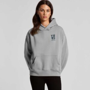 YHWH Lungs Relax Womens Hoodie Storm